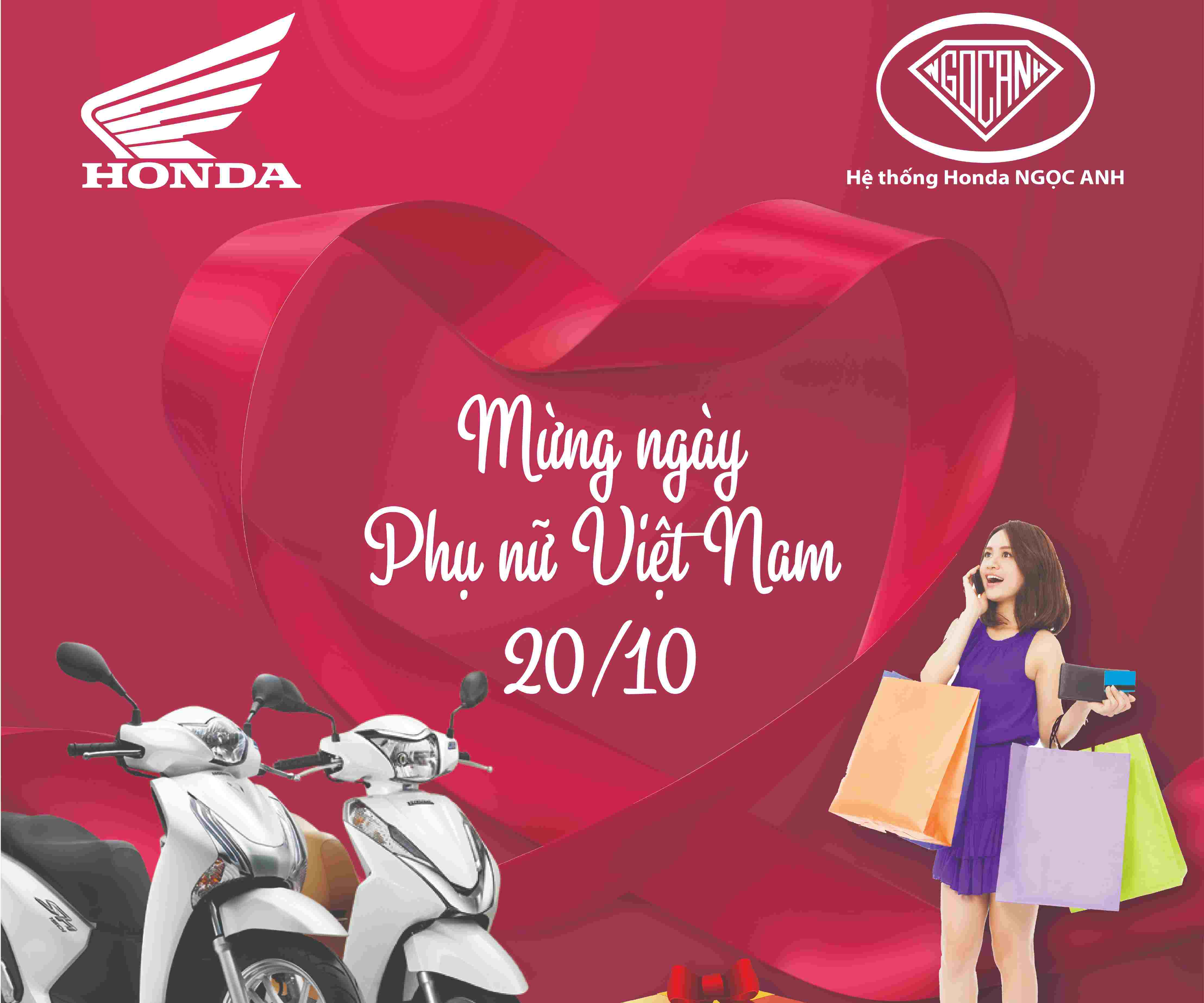 Mừng Ngày Phụ Nữ Việt Nam ” Mua Honda Cuối Tháng – Nhận Xả Láng Voucher “