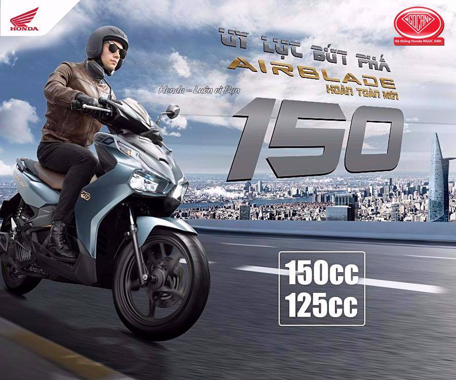 Honda Việt Nam Chính Thức Trình Làng Phiên Bản Hoàn Toàn Mới Honda Air Blade 150cc/125cc – Uy Lực Bứt Phá –