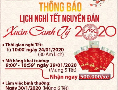 Công Ty TNHH Ngọc Anh Lâm Đồng – Thông Báo Lịch Nghỉ Tết Nguyên Đán 2020