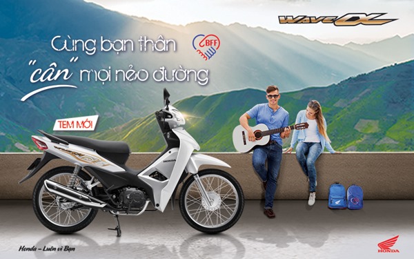 Honda Việt Nam giới thiệu phiên bản mới Wave Alpha 110cc -“Cùng bạn thân cân mọi nẻo đường”.