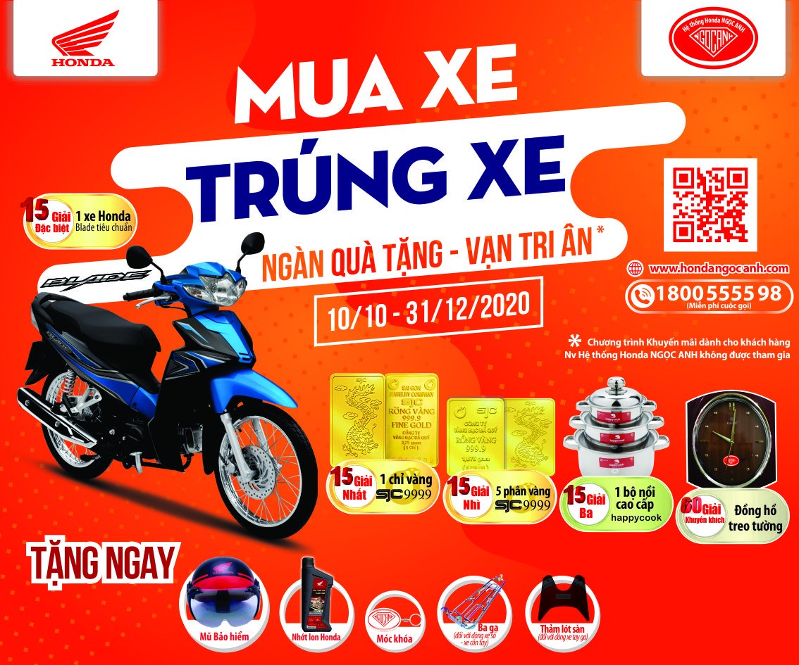 Tưng Bừng CTKM Lớn Nhất Năm ” Mua Xe Trúng Xe – Ngàn Qùa Tặng Vạn Tri Ân”