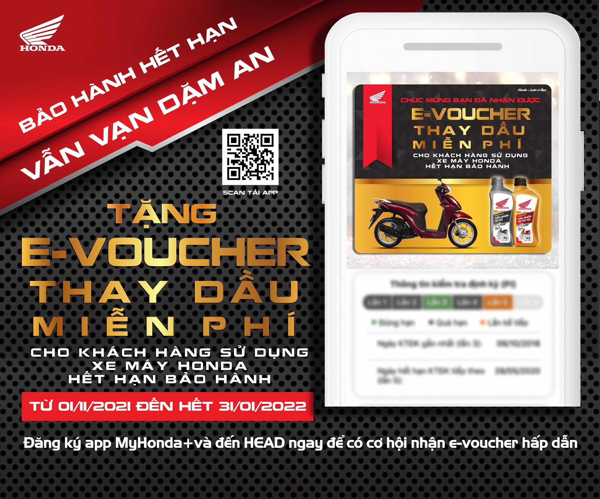 Chương Trình Khuyến Mại “Tặng E-Voucher Thay Dầu Miễn Phí”