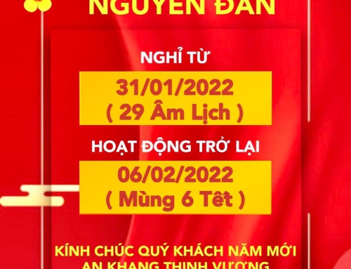 Thông Báo Lịch Nghỉ Tết Nguyên Đán Nhâm Dần 2022