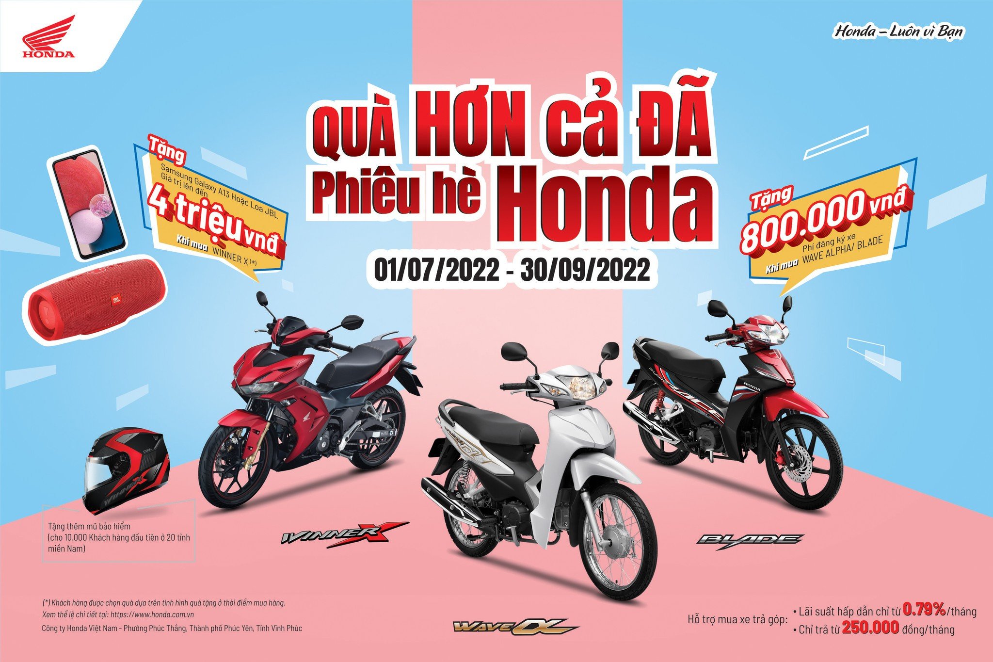 Tưng Bừng Chương Trình Khuyến Mãi “Qùa Hơn Cả Đã – Phiêu Hè Honda”