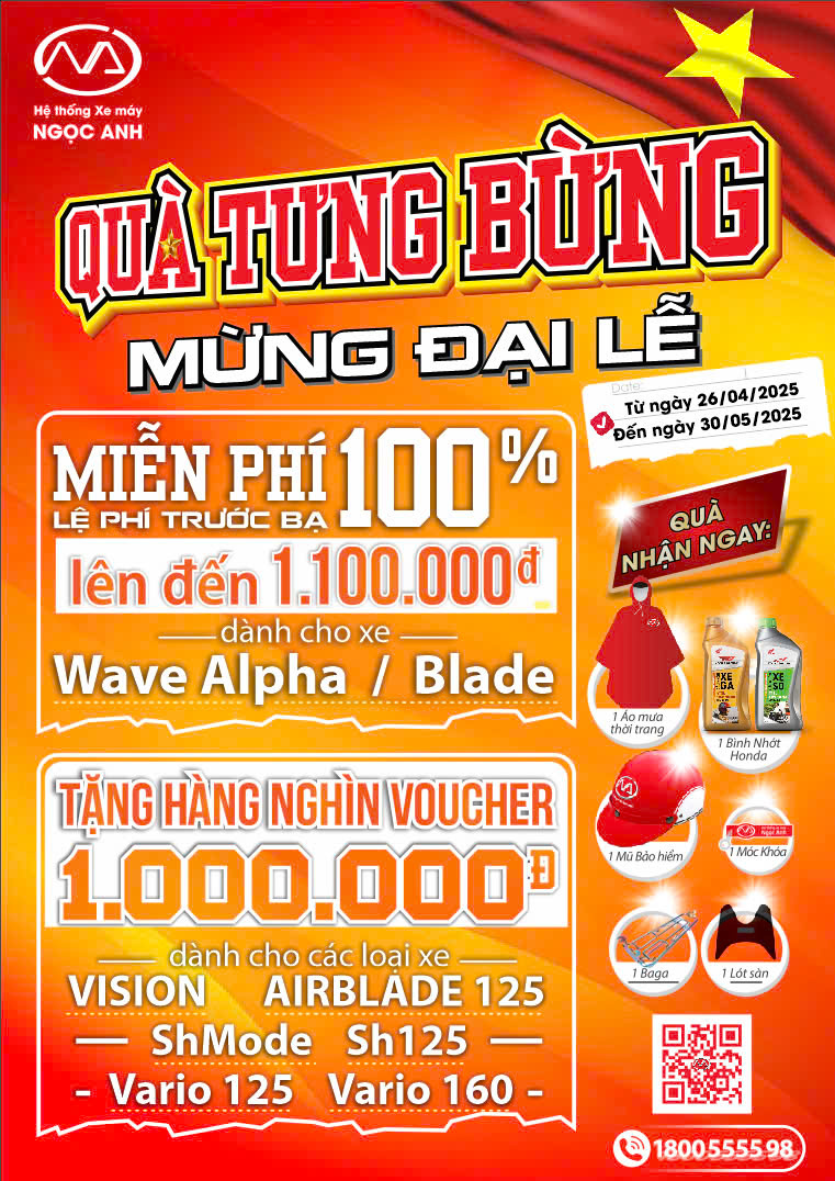 QUÀ TƯNG BỪNG – MỪNG ĐẠI LỄ  – ƯU ĐÃI LÊN ĐẾN 1.100.000 ĐỒNG