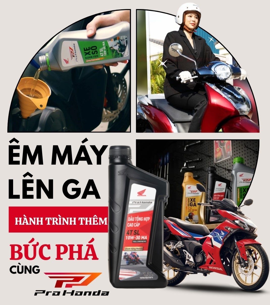 Pro Honda – DẦU NHỚT DÀNH CHO KHÁCH HÀNG KỸ TÍNH