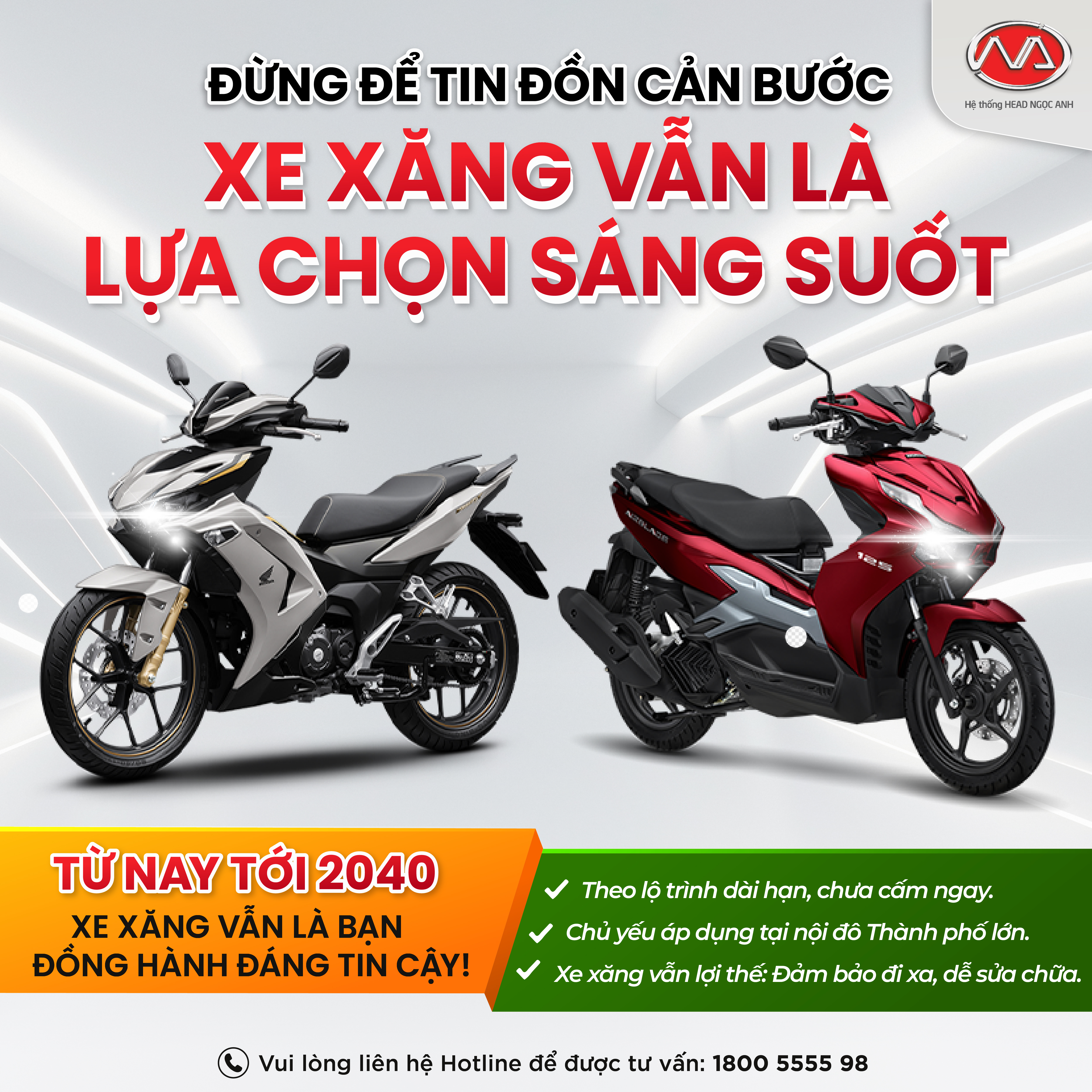 ĐỪNG ĐỂ TIN ĐỒN CẢN BƯỚC – XE XĂNG VẪN LÀ LỰA CHỌN SÁNG SUỐT!!!