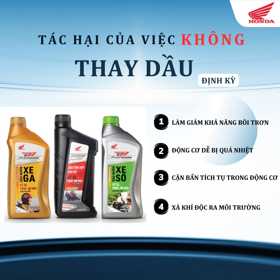 Tác hại khôn lường khi không thay dầu nhớt định kỳ cho xe máy
